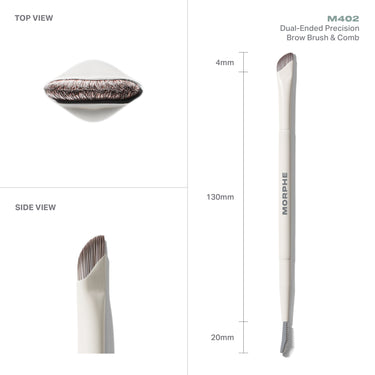 M402 Dual-Ended Precision Brow Brush & Comb