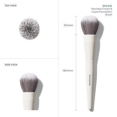 M102 Rounded Cream & Liquid Foundation Brush