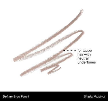 Definer Brow Pencil Shade: Hazelnut | For Taupe Hair With Neutral Undertones {Hazelnut (taupe)}