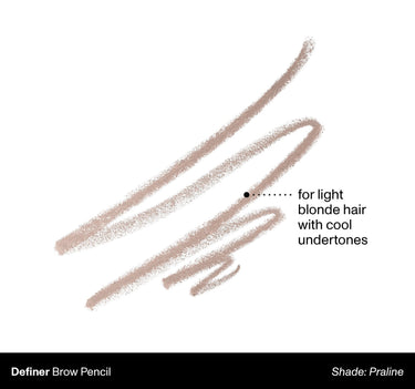 Definer Brow Pencil Shade: Praline | For Light Blonde Hair With Cool Undertones {Praline (light blonde)}