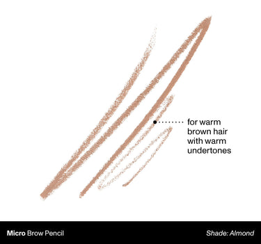Micro Brow Pencil Shade: Almond | For Warm Brown Hair With Warm Undertones {Almond (warm brown)}