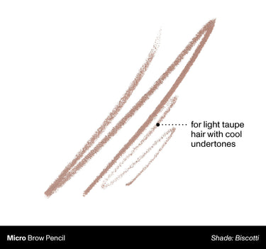 Micro Brow Pencil Shade: Biscotti | For Light Taupe Hair With Cool Undertones {Biscotti (light taupe)}