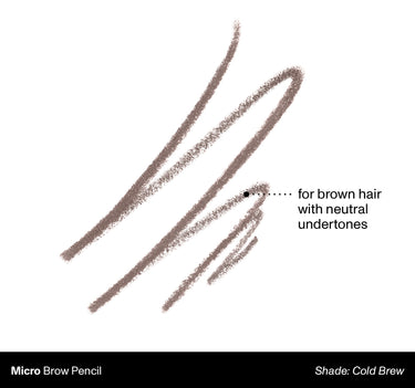 Micro Brow Pencil Shade: Cold Brew | For Brown Hair With Neutral Undertones {Cold Brew (brown)}