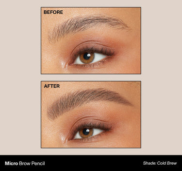 Micro Brow Pencil Shade: Cold Brew | Before & After {Cold Brew (brown)}