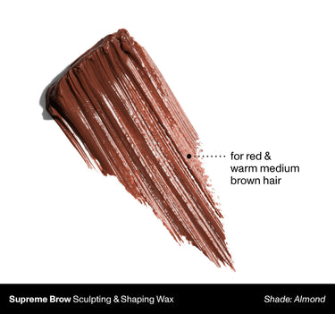 Supreme Brow Sculpting & Shaping Wax Shade Almond | For Red & Warm Medium Brown Hair {Almond (warm brown)}