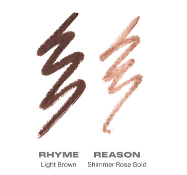 {Rhyme Or Reason (Light Brown/Shimmer Rose Gold)} | Bi-Liner Dual-Ended Gel Liners | Secondary image