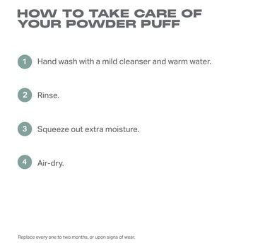 To the Point Dual-Sided Powder Puff